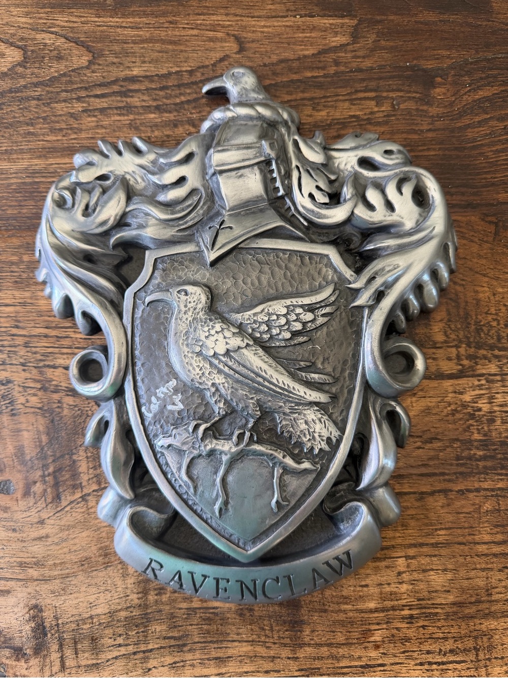 Ravenclaw Pewter-Style Shield Wall Plaque - Silver